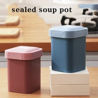 600ml soup box sealed leakproof lunchbox eco friendly square food container meal prep bento box microwavable lunch box office
