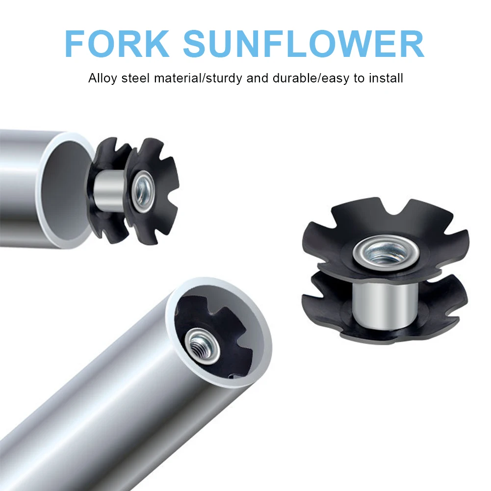 

1/3/5pcs Cycling Star Nut Steerer Tube Flangled Nut MTB Road Bike Headset Flower Nut for 28.6mm Front Fort Bike Part Accessories