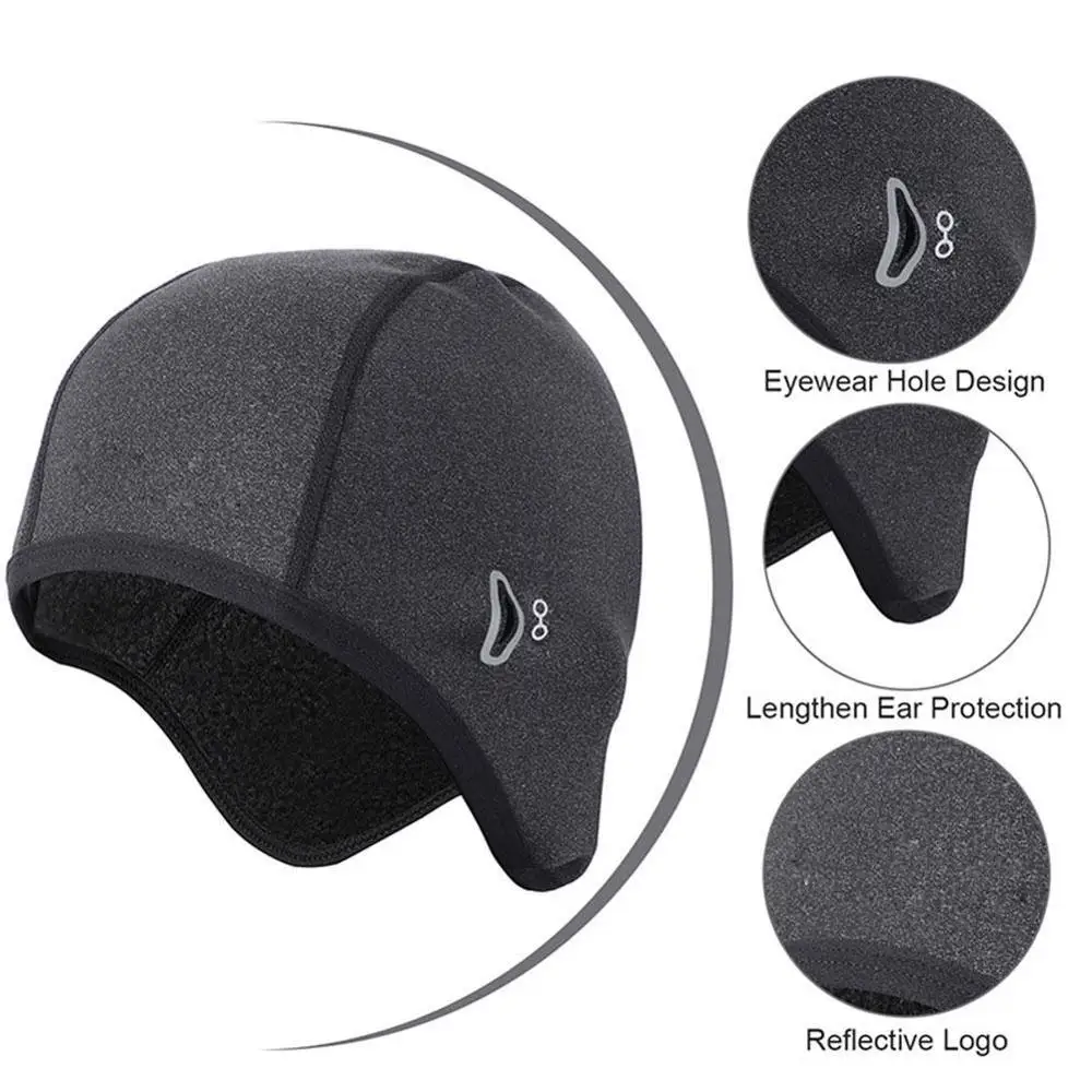 Зимние лыжные Кепки ветрозащитный Термальность флис бег Лыжный Спорт Мотоцикл