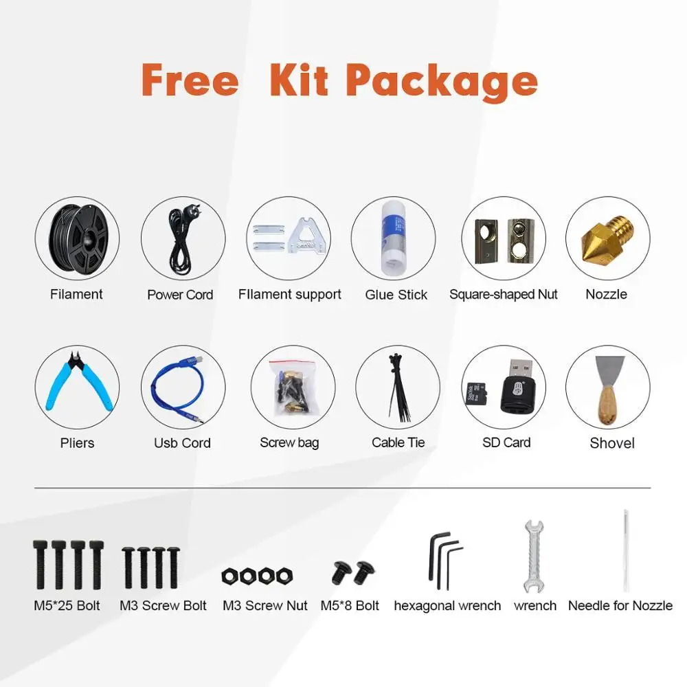 SUNLU 3D DIY принтер большой объем сборки и хорошая экономичная нить обнаружения авто