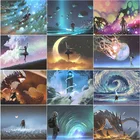 Алмазная живопись сделай сам 5D современный стиль классные технологии изучение пространства множества фантазийных сцен декорация фона