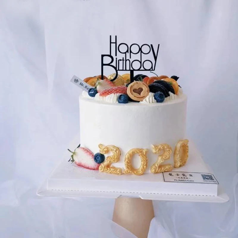 Разнообразные акриловые зернистые розовые золотые украшения для дня рождения