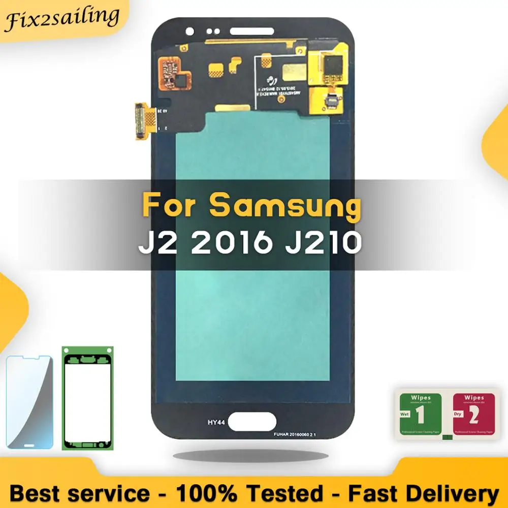 Новый ЖК дисплей Super AMOLED J2 2016 J210 J210F 100% тестирование производительности сенсорный