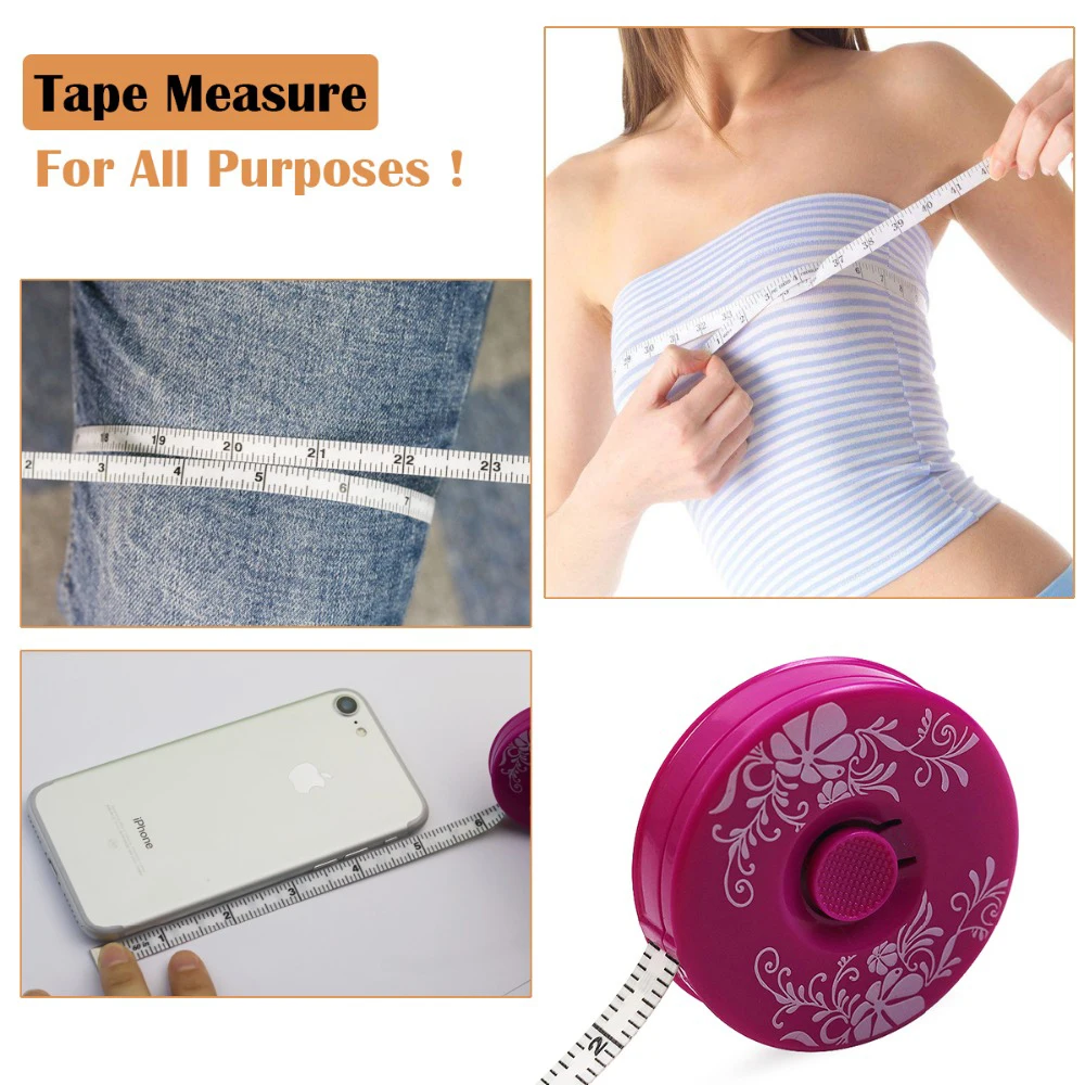 

D&D Soft Tape Measure 150CM Retractable Sewing Ruler Body Measuring Tape Sewing Tailor Ruler DIY Patchwork Sewing Tools