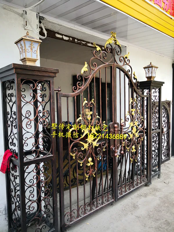 

Hench 100% handmade forged custom designs steel gates hc-g105