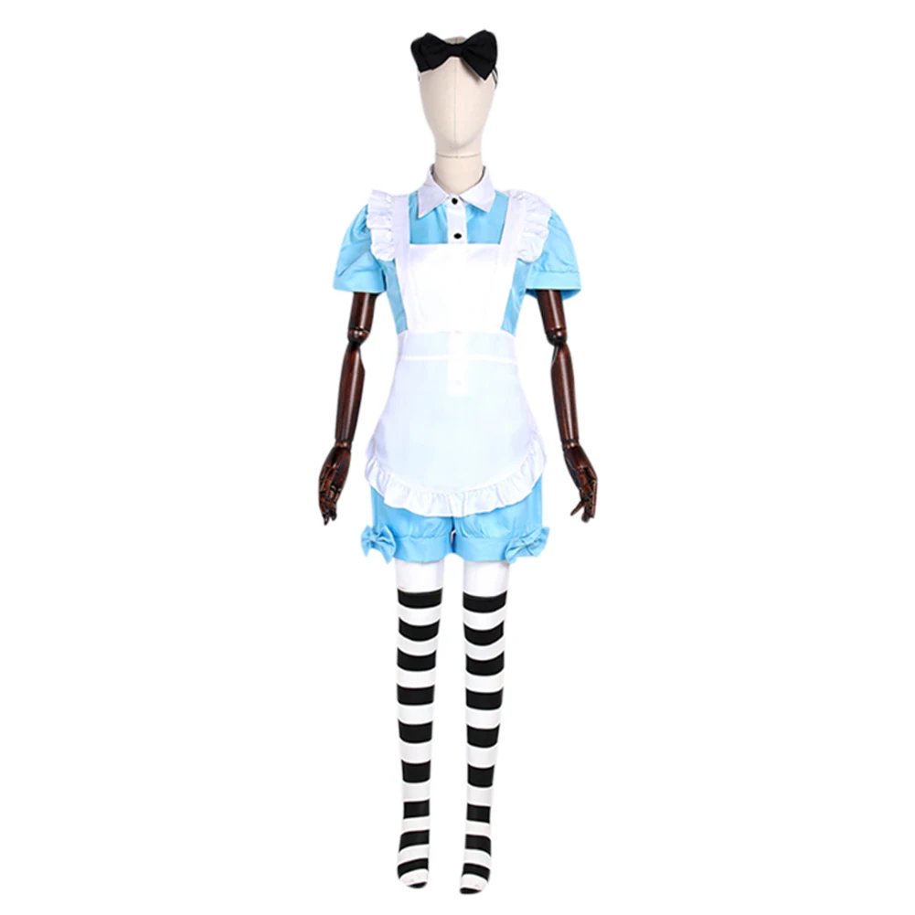 

Anime Black Butler-Ciel Maid Dress Cosplay Costume Summer Short Sleeve Dress Outfits Halloween Carnival Suit