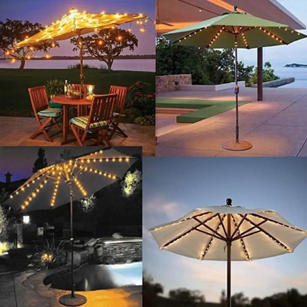 

104led Durable Romantic Super Bright LED Starry Lights Parasol Lights Chain Umbrella Light String Light Fairy Light
