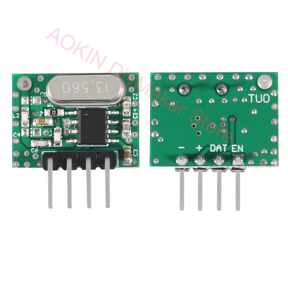 433 Mhz Superheterodyne RF Receiver and Transmitter Module 433Mhz Remote controls For Arduino uno Wireless module Diy Kits