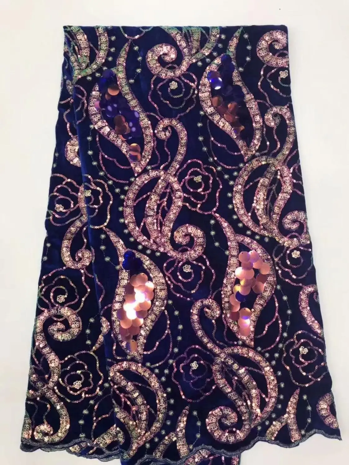 Бархатная ткань с кружевом для платьев модное нигерийское французское Тюлевое