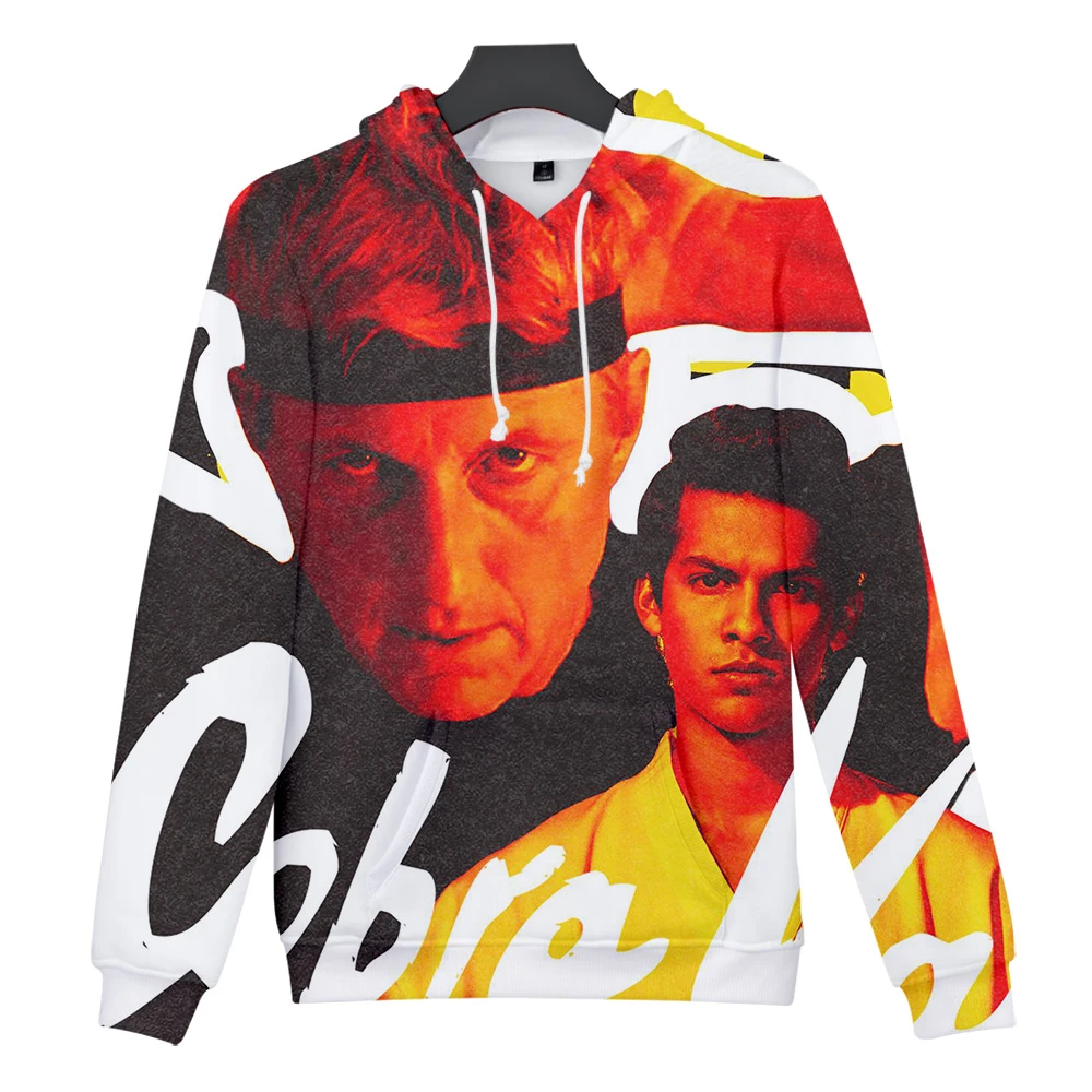 Cobra Kai толстовки и свитшоты больших размеров d для осени с хип хоп зима 3D змея мужские толстовки с принтом/женские большие размеры оптом