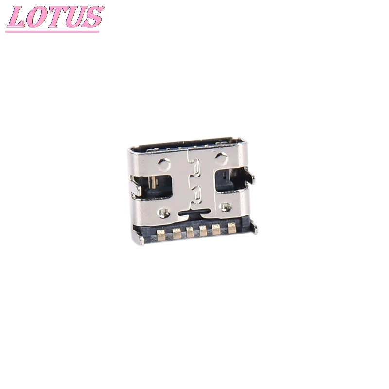 

HOT 6 Pin SMT Socket Connector Micro USB Type C 3.1 Female Placement SMD DIP For PCB Design DIY High Current Charging 10PCS