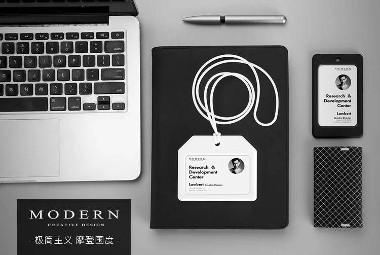 Современные работы держатель для карт с Силиконовая защита ID карта сотрудника работы сертификат идентификационные значка кредитной держатель для карт Органайзер 2 в 1
