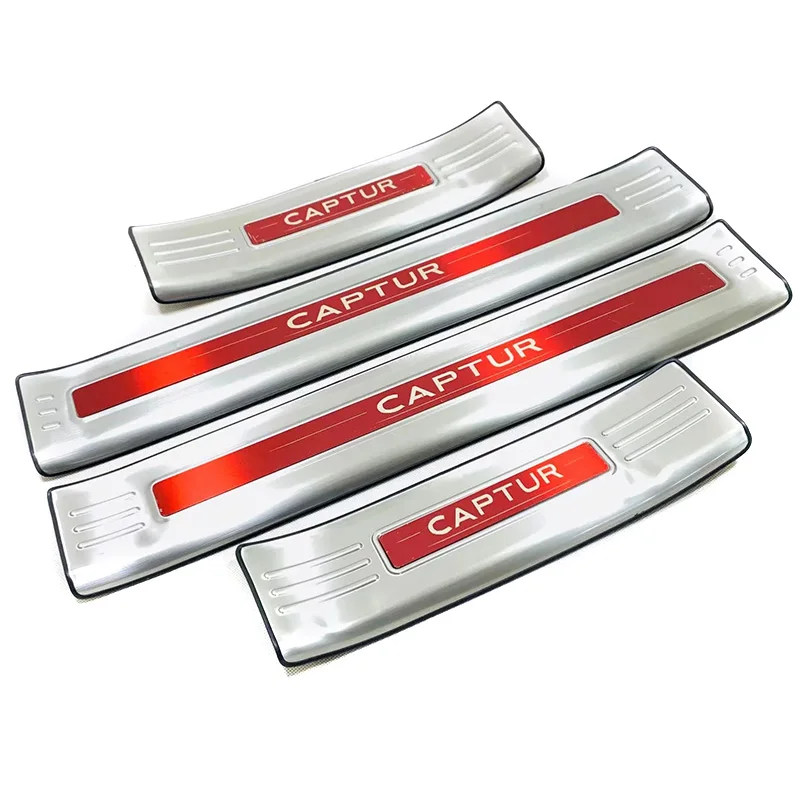 

For Renault Captur Kaptur 2019 2020 2021 Stainless Door Sill Scuff Plate Kick Guard Pedal Threshold Step Protector Car Accessory