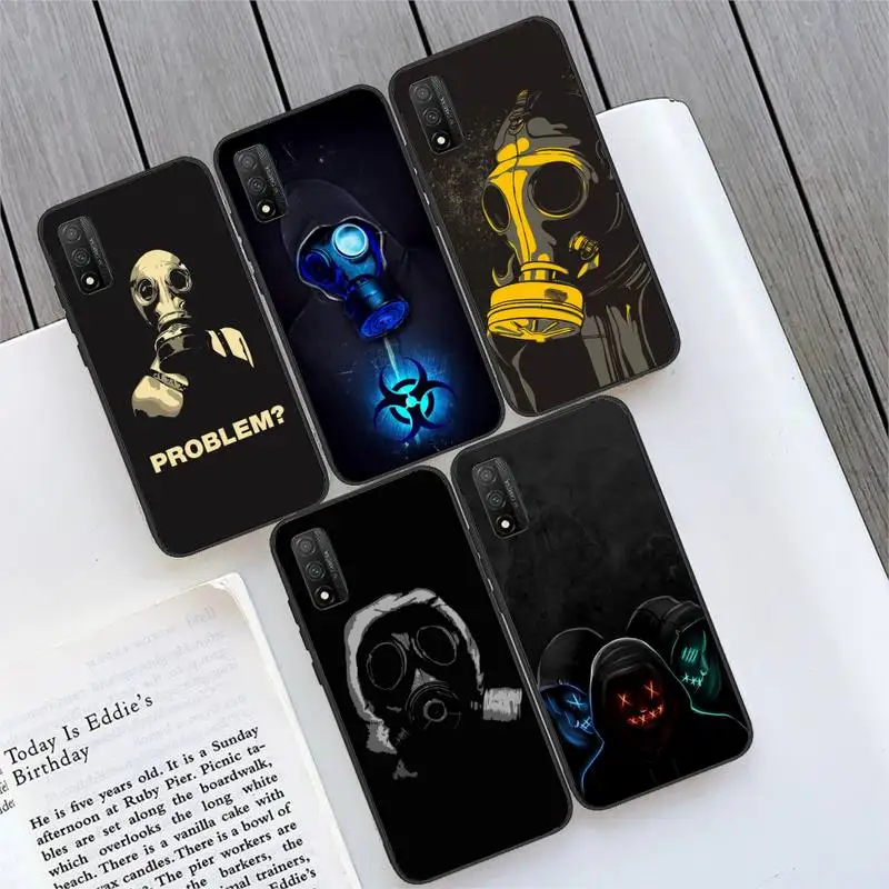 

DJ Man Antigas mask Phone Case For Huawei P9 P10 P20 P30 P40 pro lite plus Smart Cover Fundas Coque