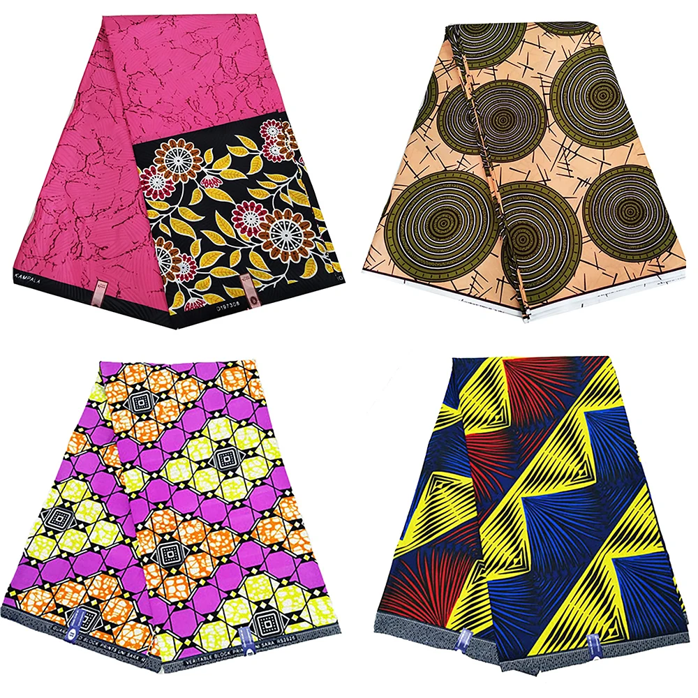 Африканский материал Анкары Воск Печать Ткань Высокое качество pagne 6 ярдов шитье