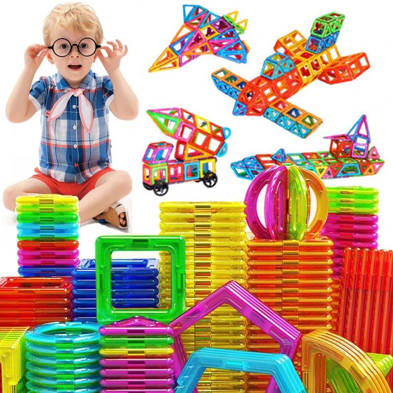 Kids Magnet Toys Magnetic Designer Bricks Model Building Blocks Educational Construction for Children Gift | Игрушки и хобби