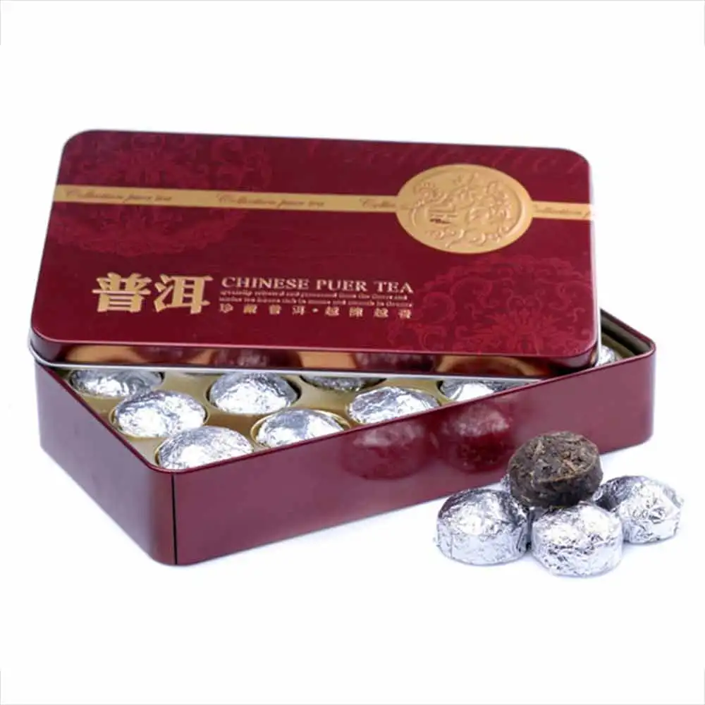 Необработанная Серебристая Оловянная фольга Pu erh 75 г Yunnan Shen Tuocha Pu'er|Заварники| |