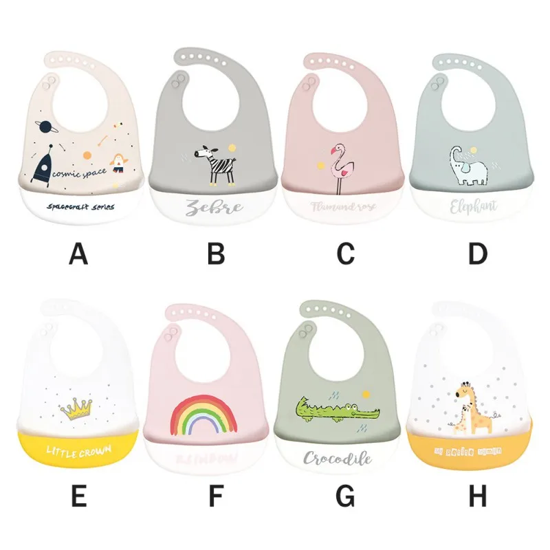 

Baby bib imitation silicone waterproof rice pocket food eat dinner clothing Children baby feeding after meals