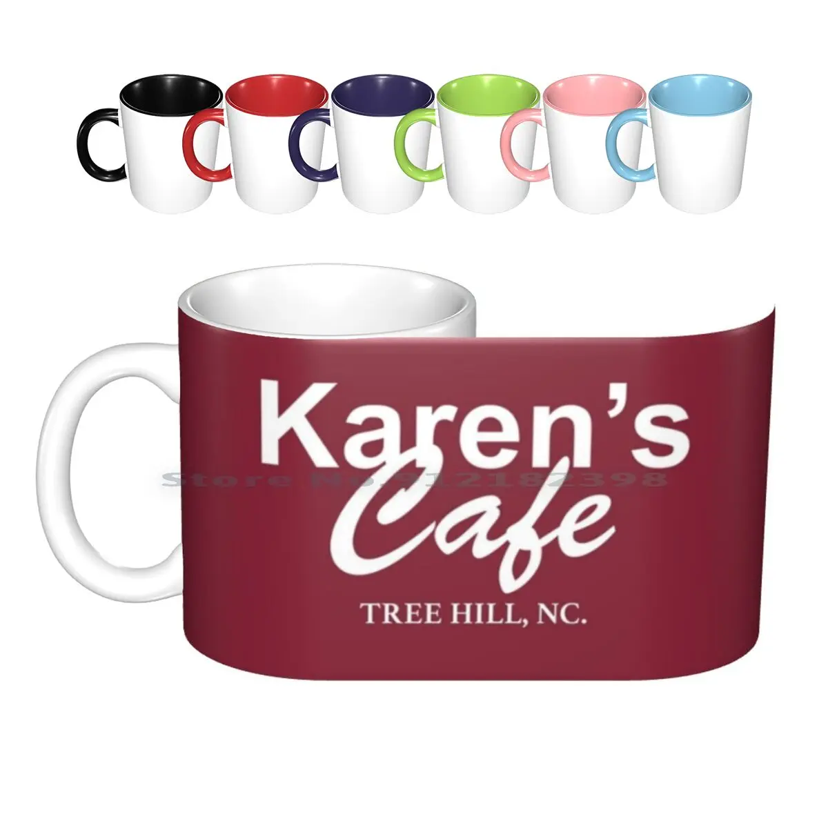 

Karen's Cafe Shirt – One Tree Hill , Lucas Ceramic Mugs Coffee Cups Milk Tea Mug One Tree Hill One Tree Hill Lucas Keith Peyton
