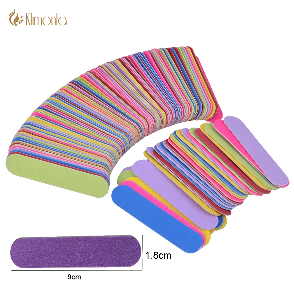 

50/100pcs Mini Wooden Nail File Buffer Durable Buffing Sanding Professional Nail Tools Double sided Pedicure Manicure Small File