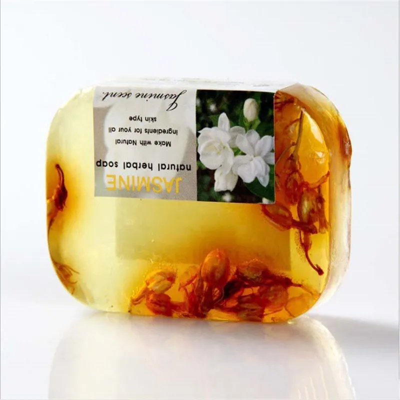 

90g Natural Essential Oil Whitening Soap Jasmine Flower Aromatherapy Fragrant Handmade Soap Face Cleansing Moisturizing