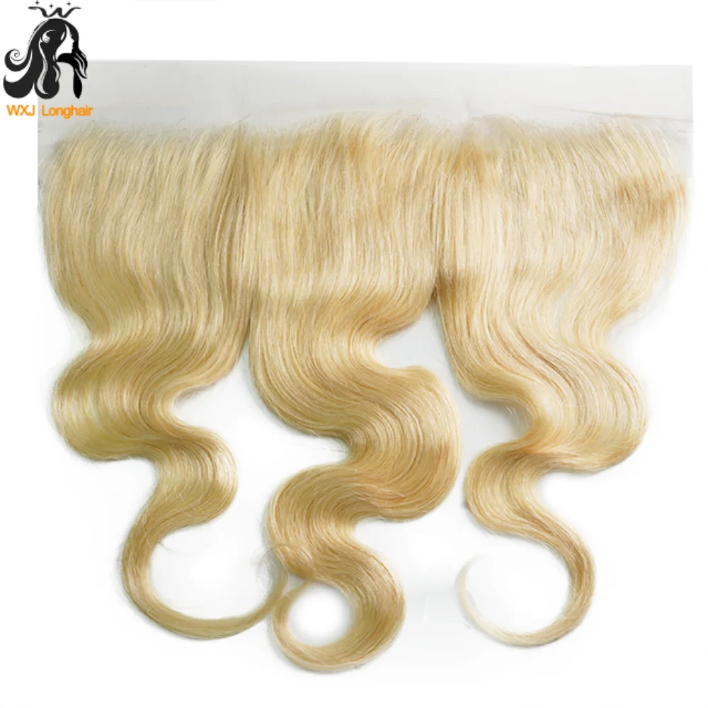 

613 Lace Frontal Human Hair Body Wave Ear To Ear 13X4 HD Lace Frontal Closure With Natural Hairline Pre Plucked Transparent Lace