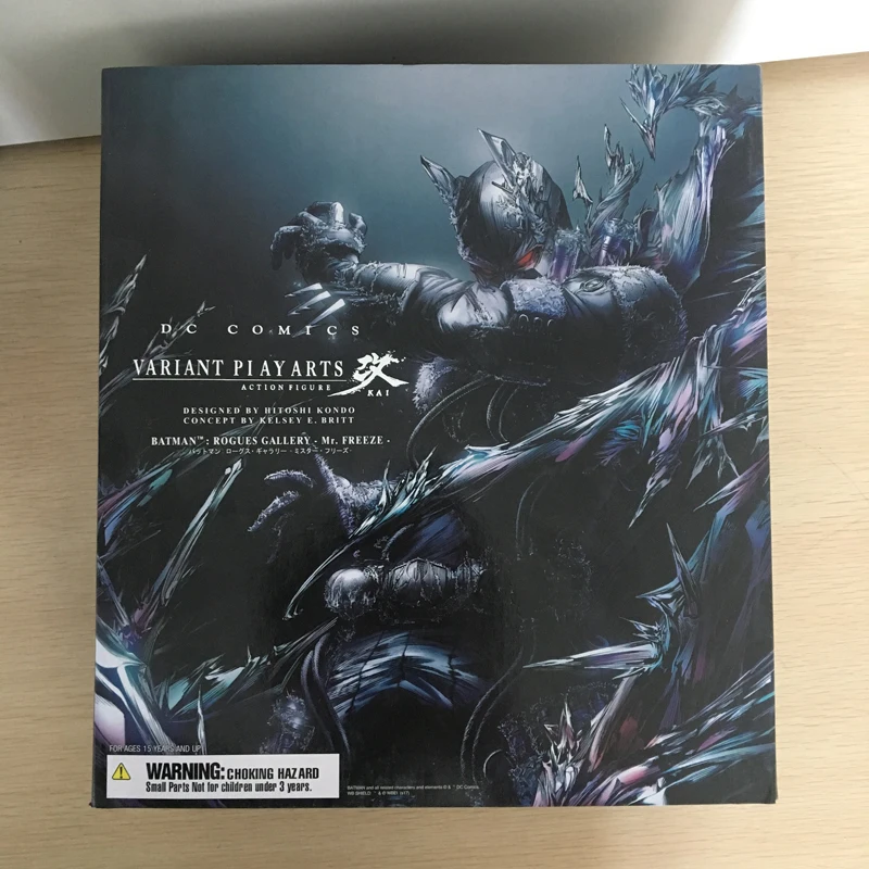 Play Arts Batman Rogues галерея Victor Fries Mister Freeze персонаж фигурка игрушки 25 см - Цвет: With Box