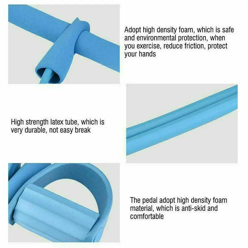 

Yoga Pedal Puller Elastic Sit Up Pull Rope with Foot Pedal Tension Resistance Band Abdominal Exerciser Fitness Equipment