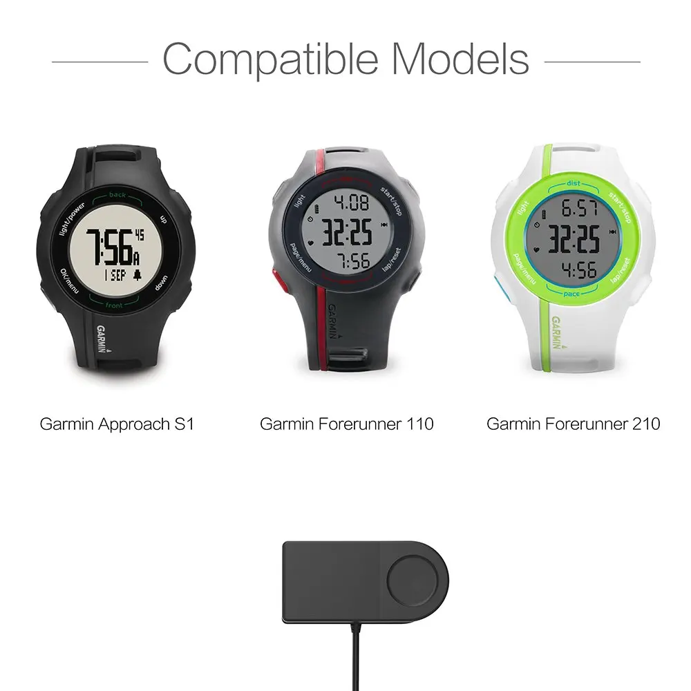 Зарядное устройство AWINNER для Garmin Forerunner 110 210, Approach S1-usb кабель для зарядки 100 см-gps Аксессуары для умных часов