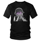 Футболка Future Diary мужская с коротким рукавом, хлопковая рубашка с Аниме Манга Mirai Nikki Yuno Gasai, топы, новинка, подарок