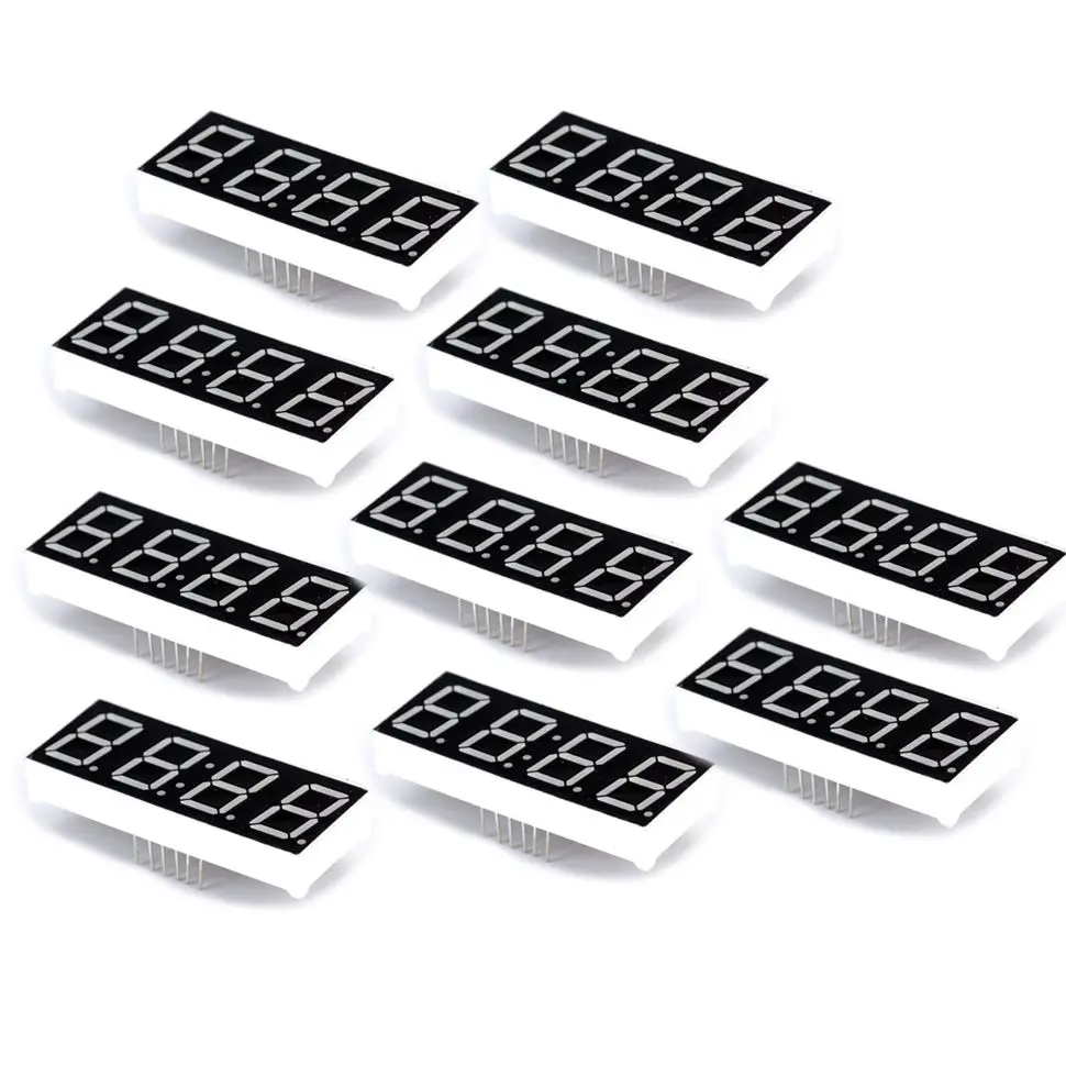 

0.56inch 4bit Led display Common Cathode / Anode Digital Tube Red LED Digital Display 7 segment 0.56 inch Four Bit Seven Segment