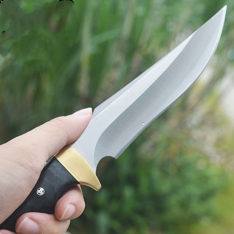 

Outdoor Tactical Camping Hunting Survival Pocket Fixed Blade Knife 440C Blade Fishing Utility Rescue EDC Tool with Sheath Knifes