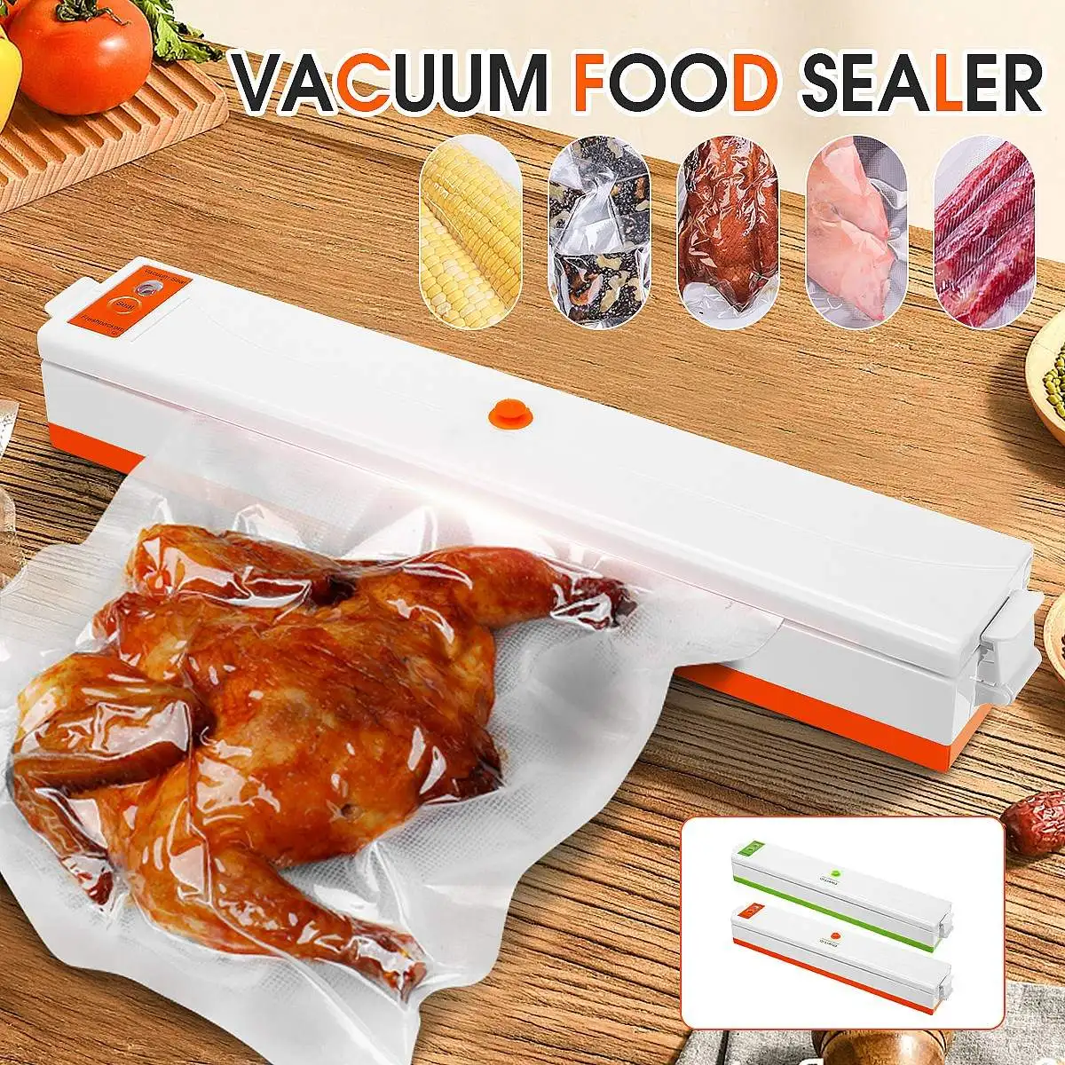 

Fast delivery Electric Vacuum Sealer Packing Machine Kitchen Sealer With Food Saver Bag Food Sealing For Vacuum Packer Sealer