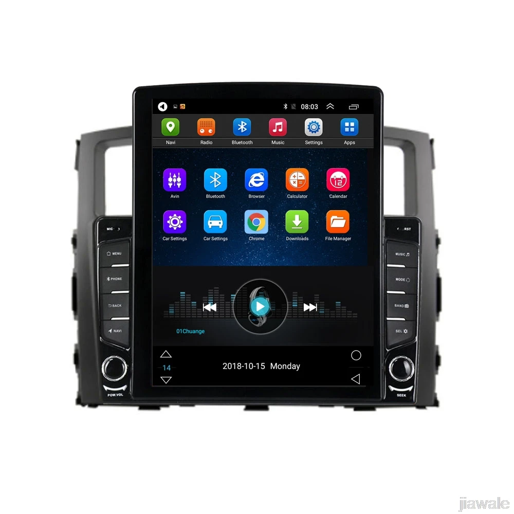 

9.7" octa core tesla style vertical screen Android 10 Car GPS radio Navigation for Mitsubishi Pajero 2007-2016