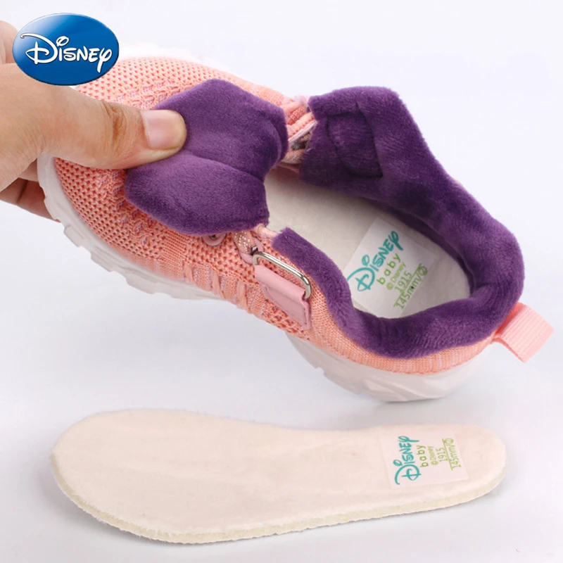 Дисней детская хлопковая обувь осень зима Микки Минни спортивная 2019 новая теплая