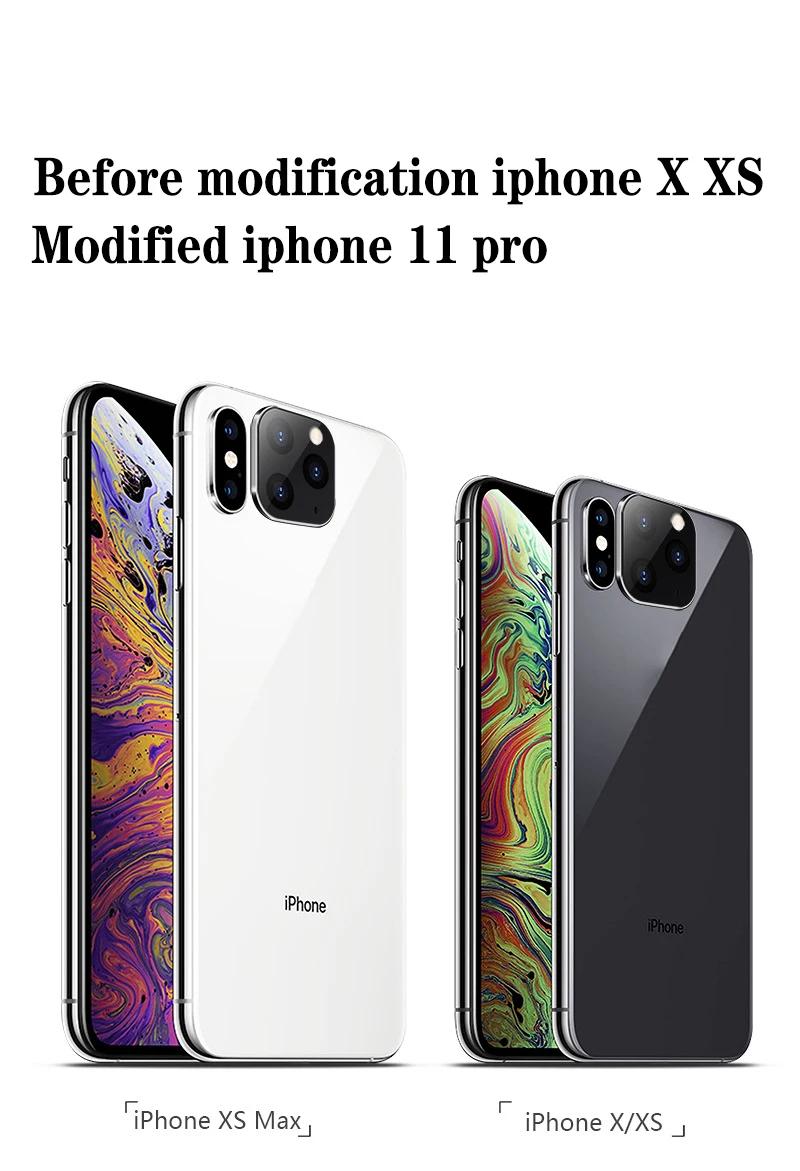 Защитная пленка для объектива задней камеры Apple X смена 11 секунд 3 вида цветов |