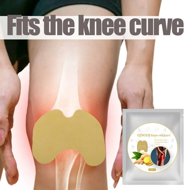 Пластыри Имбирные на колени для облегчения боли в талии и плечах 12 шт. |