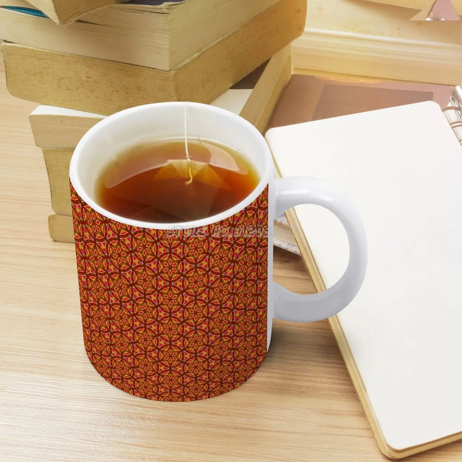 Художественная разноцветная и белая кружка керамическая креативная для пар