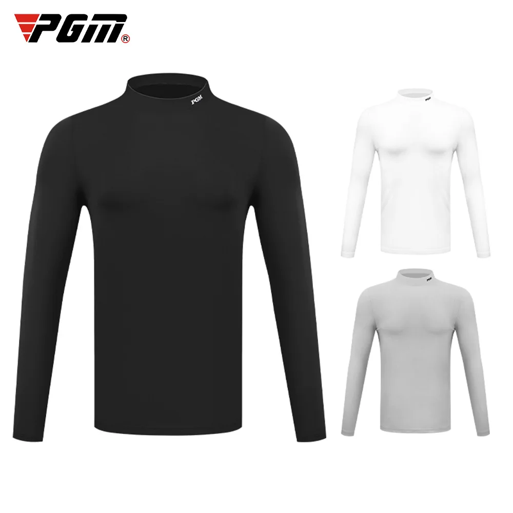 

Мужская зимняя кашемировая рубашка PGM, одежда для гольфа, тенниса, волейбола, теплая рубашка поло с длинным рукавом