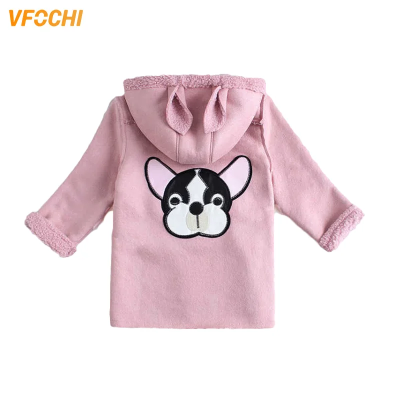 VFOCHI коллекция 2019 года шерстяное пальто для девочек зимняя ветровка Детское с