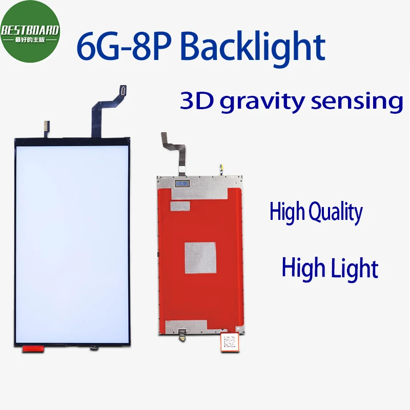 Оригинальная панель подсветки ЖК-дисплея для iPhone 6 6s 7 8 Plus пленка экрана с 3D
