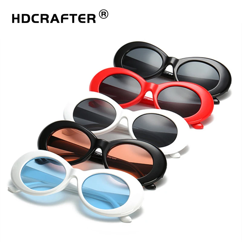 Модные Овальные Солнцезащитные очки женские винтажные круглая рамка в стиле