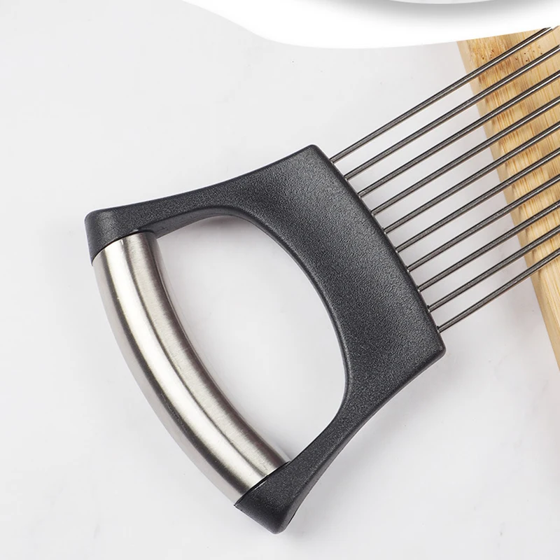 

1Pc Stainless Steel Onion Needle Vegetables Fruit Slicer Meat Fork Shredder Meat Shred Pork Clamp Kitchen Accessories
