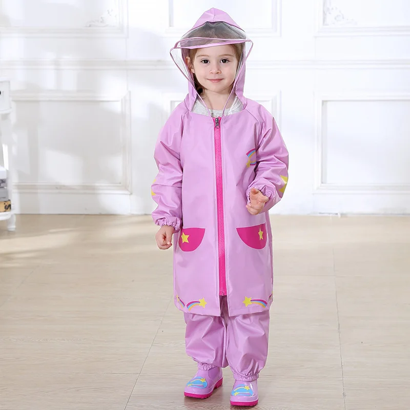 

Fashion Printed Children's Raincoat Cute Boy Girl Light Breathable Waterproof for Boys Girls Baby's Poncho Rainwear Universal