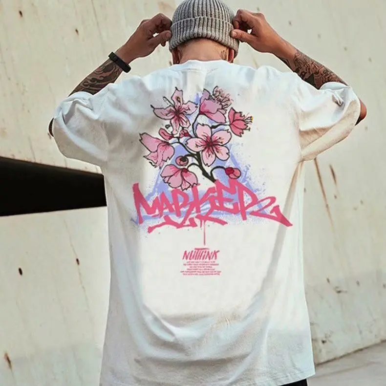 

2021 new Harajuku printed T-shirt.Cotton short-sleeved jacketLoose oversized bottoming shirt.