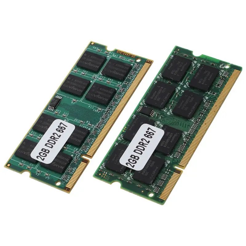 

2x2 Гб DDR2 PC2-5300 SODIMM Оперативная Память память 667 МГц 200-pin Тетрадь ноутбук