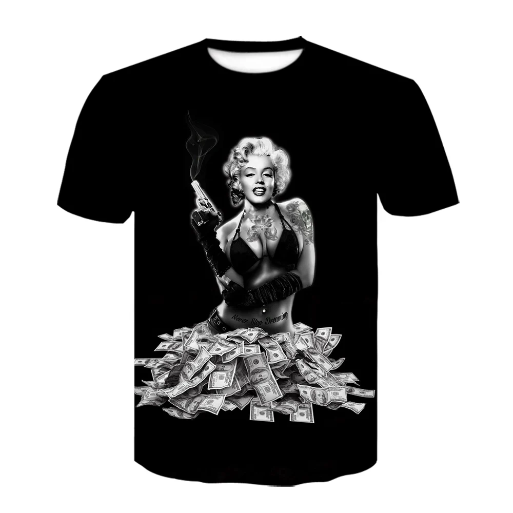 Футболка мужская с 3d изображением картошки фри свободная одежда в стиле хип-хоп