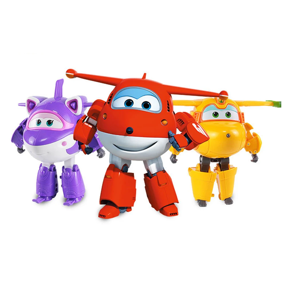 Новое поступление большие 15 см ABS Супер Крылья деформация самолет робот