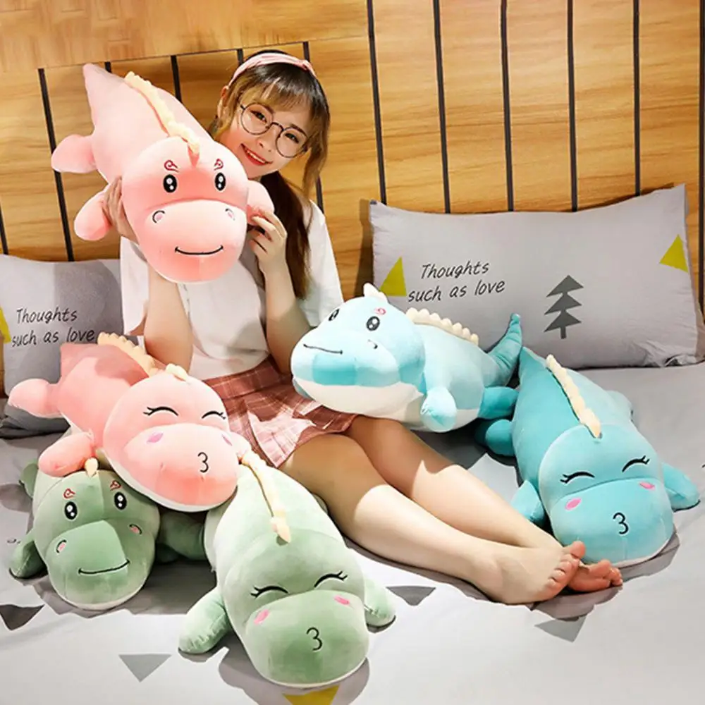 

50%HOTCute Cartoon Dinosaur Shape Super Soft Plush Stuffed Pillow Toy Children Doll