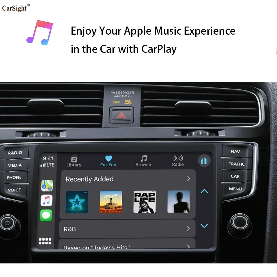 Беспроводной автоматический интерфейс Apple Carplay Android для Volkswagen VW Arteon Golf Polo Crafter Tiguan